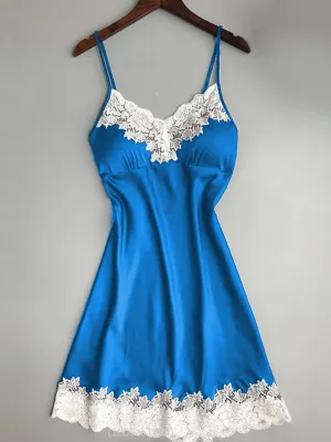 Blue Zone Planet |  Color Contrasting Camisole Nightdress