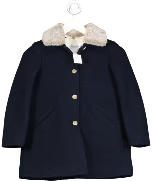 Bonpoint Blue Temaggie Wool Coat 8 Years