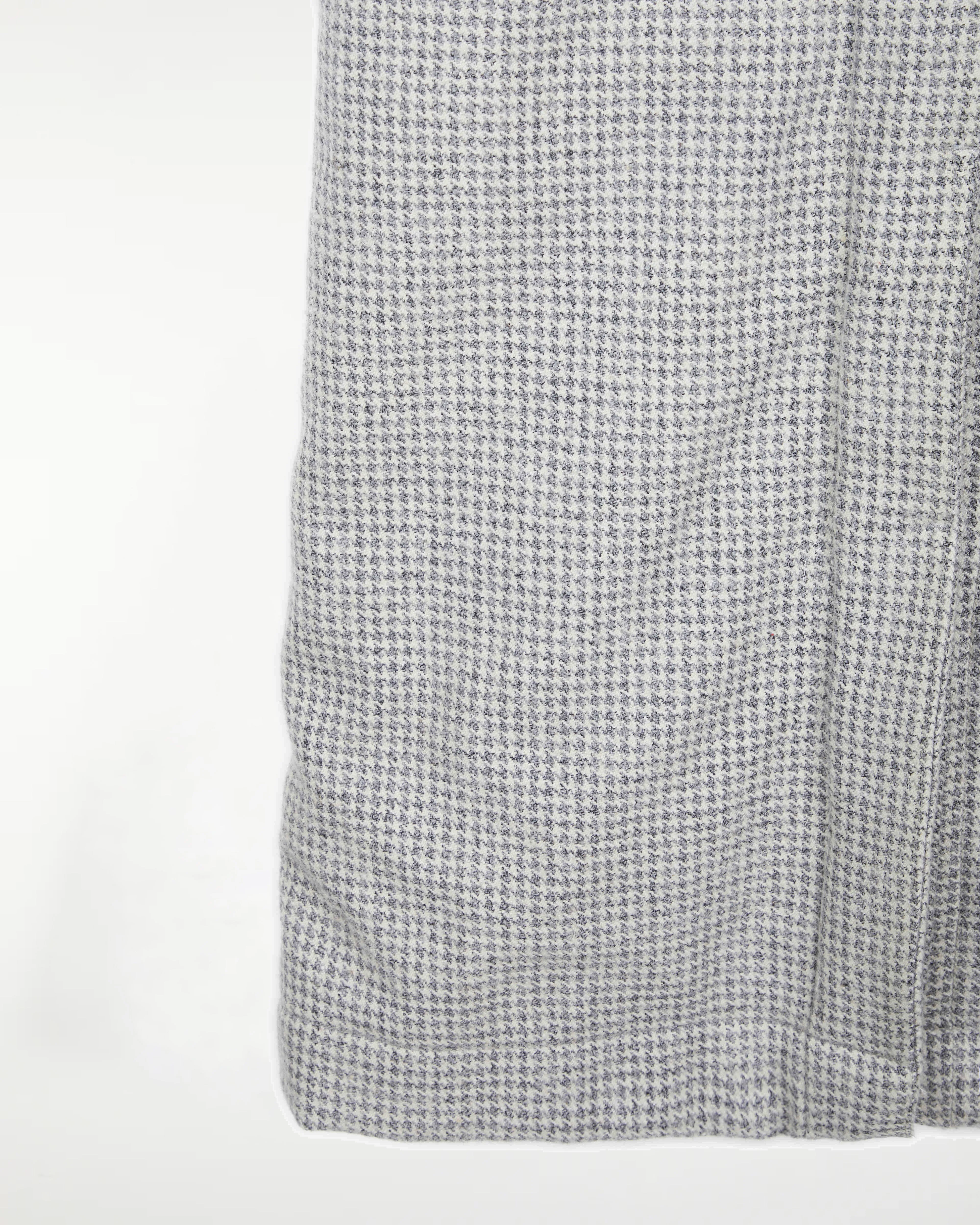 Chanda Overcoat Houndstooth Wool Grey