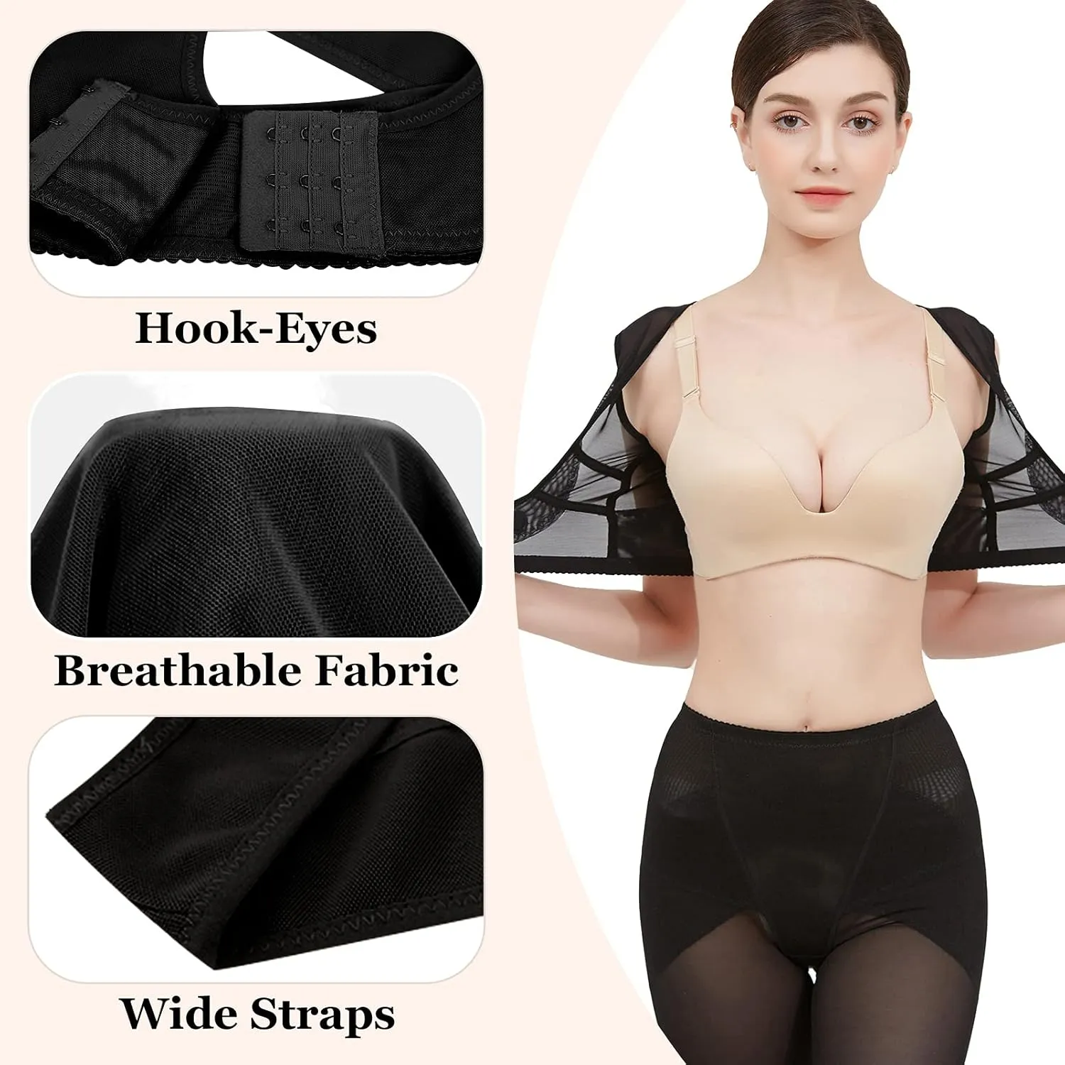 Chest Brace Up for Women Posture Corrector Back Brace Push Up Bra Back Chest Support Sleeveless Tank Top