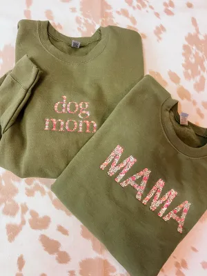 Dog Mom Spring Floral | Handmade | Green