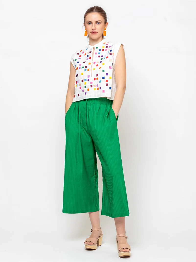 Gaia Hand Embroidered Top