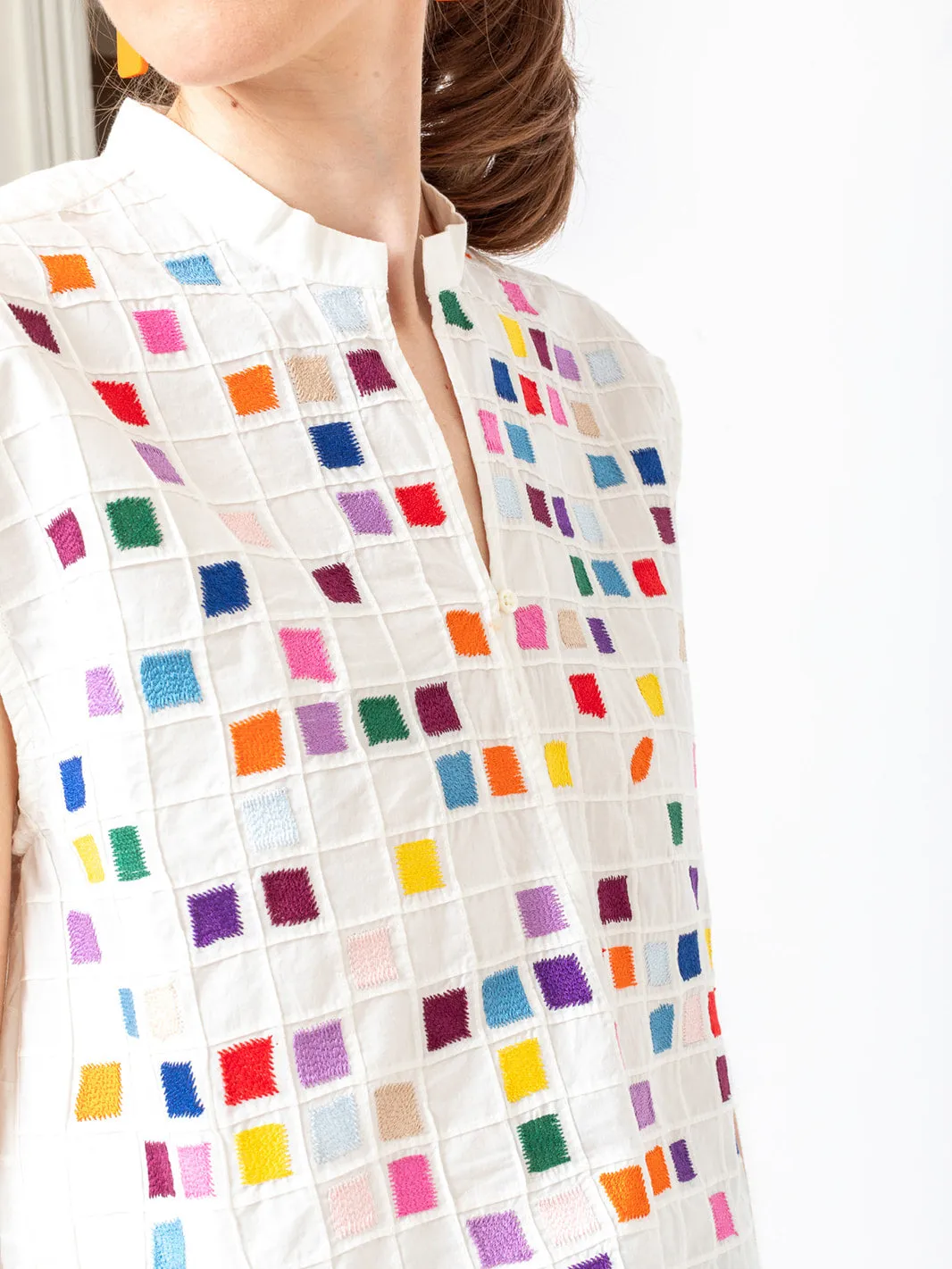 Gaia Hand Embroidered Top