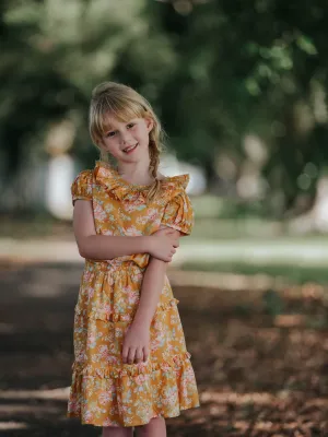 Gold Rose Smocked Set