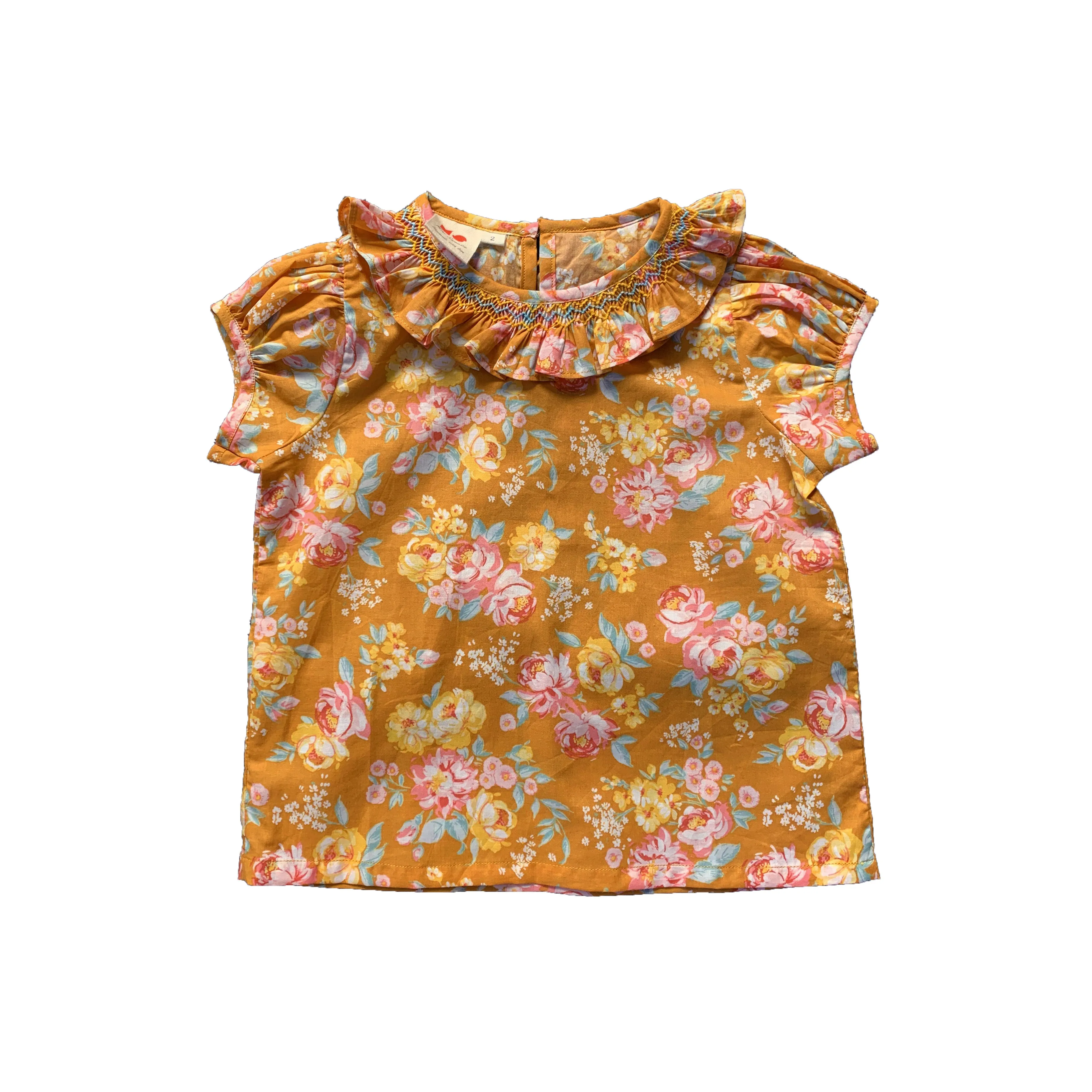 Gold Rose Smocked Set