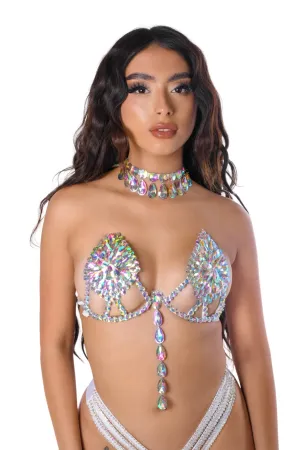 Iridescent Fantasy Carnival Bra Top
