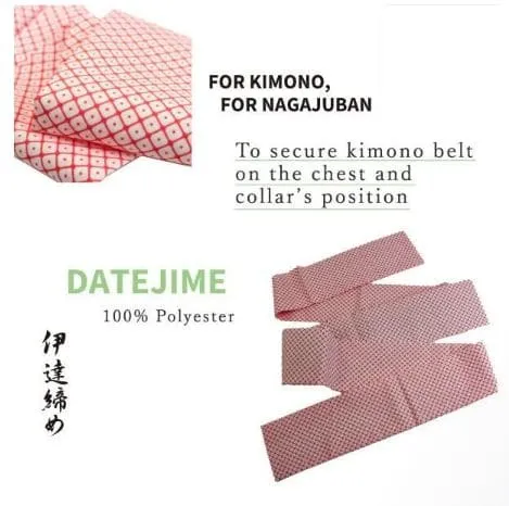 KIMONO DRESSING ACCESSORIES 10 Items Set for Authentic Japanese Kimono