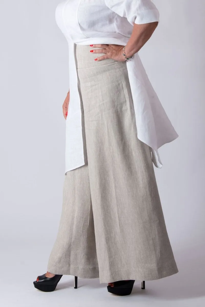 Linen Wide Pants PAMELA