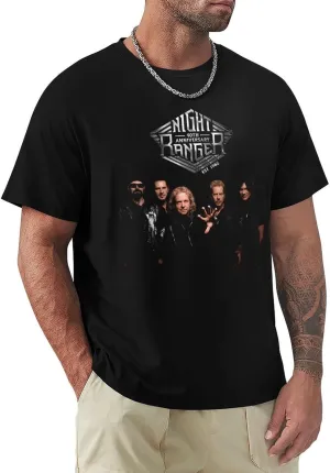 Night Rock Band Ranger Shirt Male's Trendy Graphic T-Shirt Casual Short Sleeve Tops
