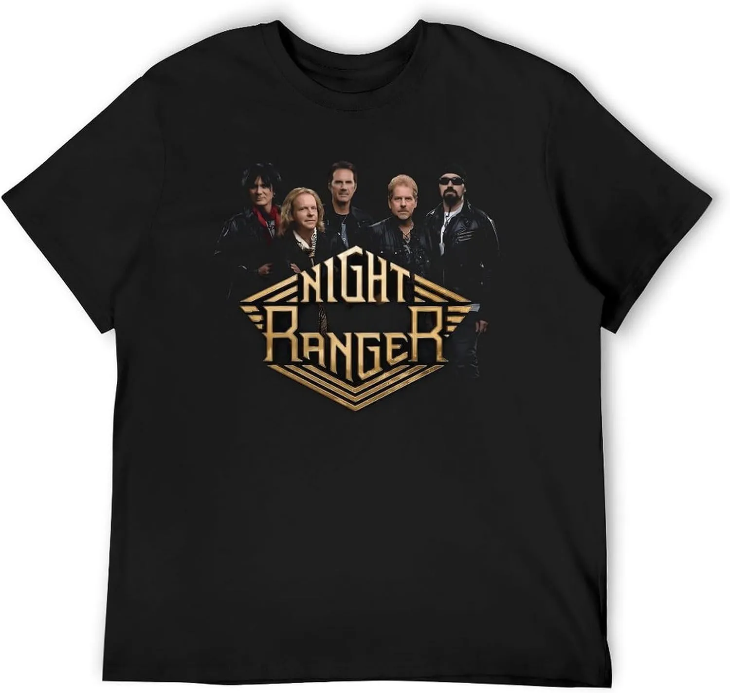 Night Rock Band Ranger Shirt Male's Trendy Graphic T-Shirt Casual Short Sleeve Tops