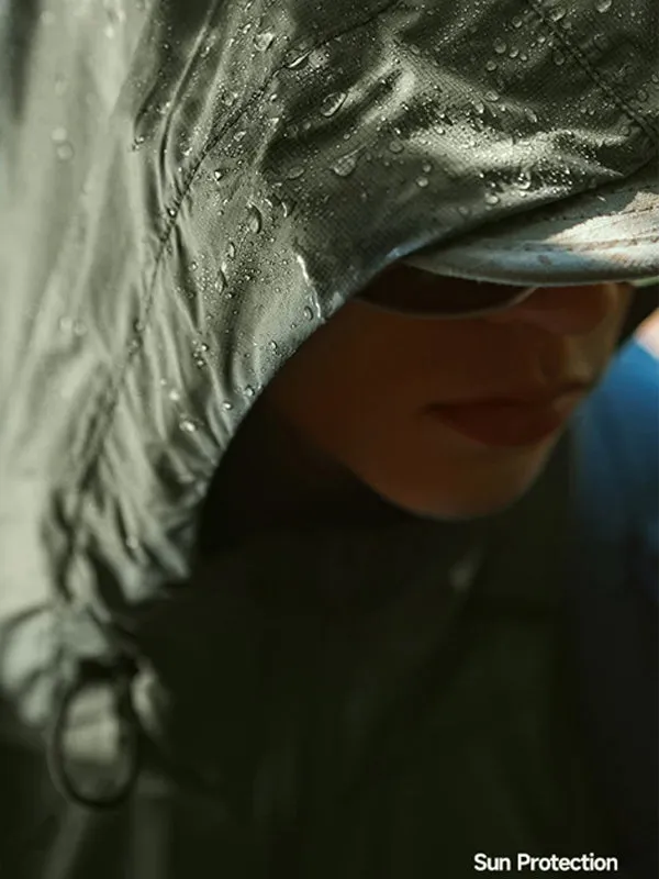 Packable Lightweight UV Protection Jacket in Orange Color