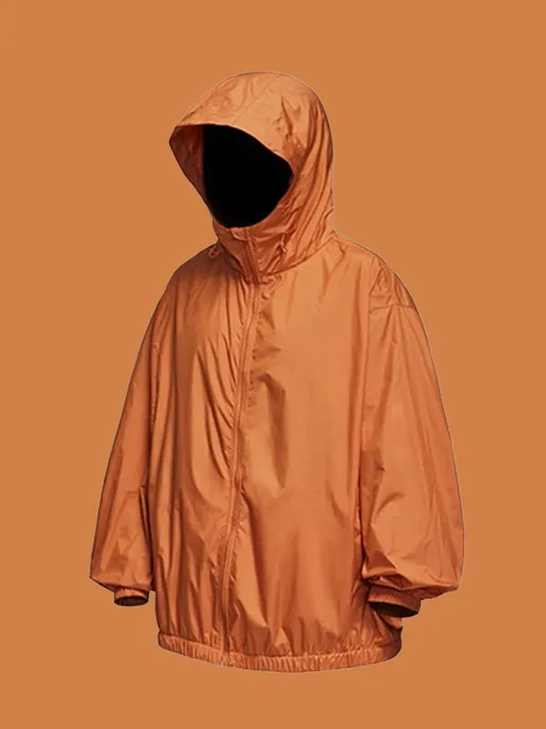 Packable Lightweight UV Protection Jacket in Orange Color