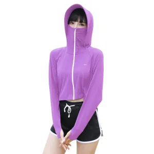 Sidiou Group Anniou Women's UPF 50  UV Protection Jacket Summer Quick-Drying Bat Sleeve Cape Coat Riding Running Jacket Loose Lightweight Windbreaker