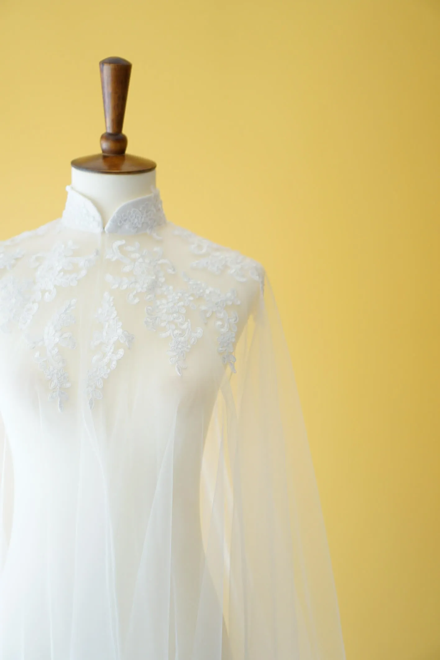 Vera Cheongsam Cape - Ships Now | Chinese Wedding Lace Cape