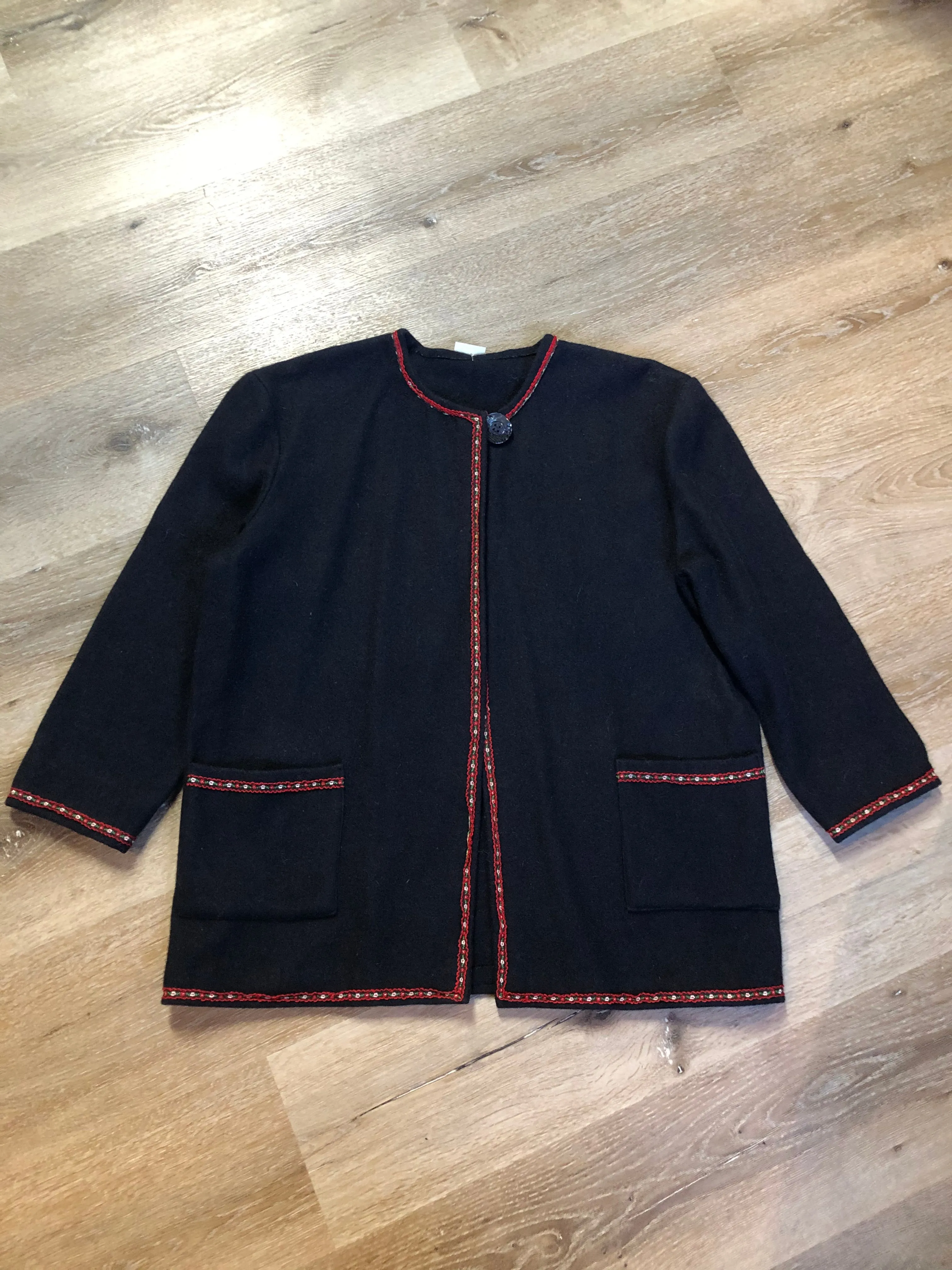 Vintage Handmade Wool Cardigan