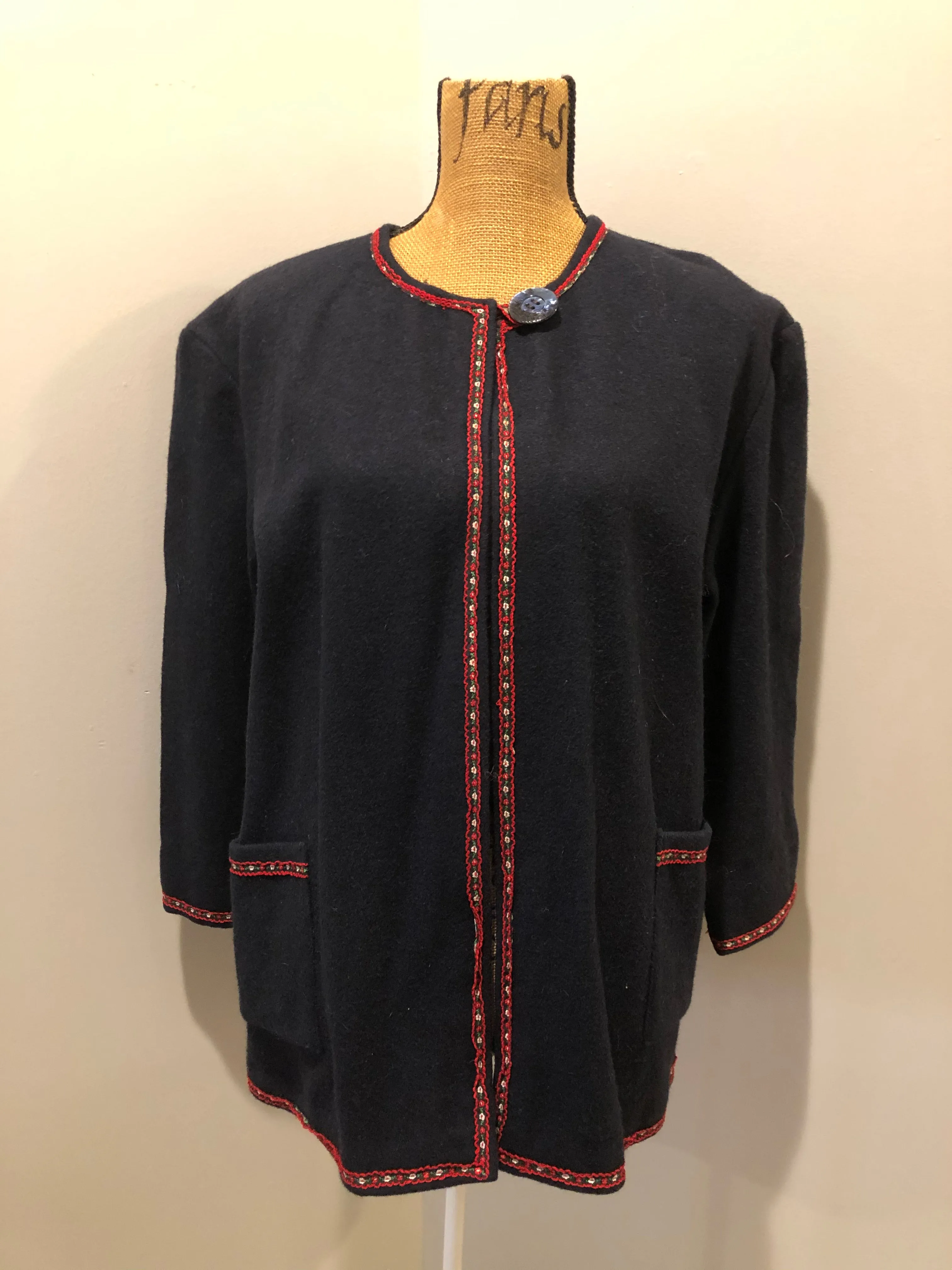 Vintage Handmade Wool Cardigan