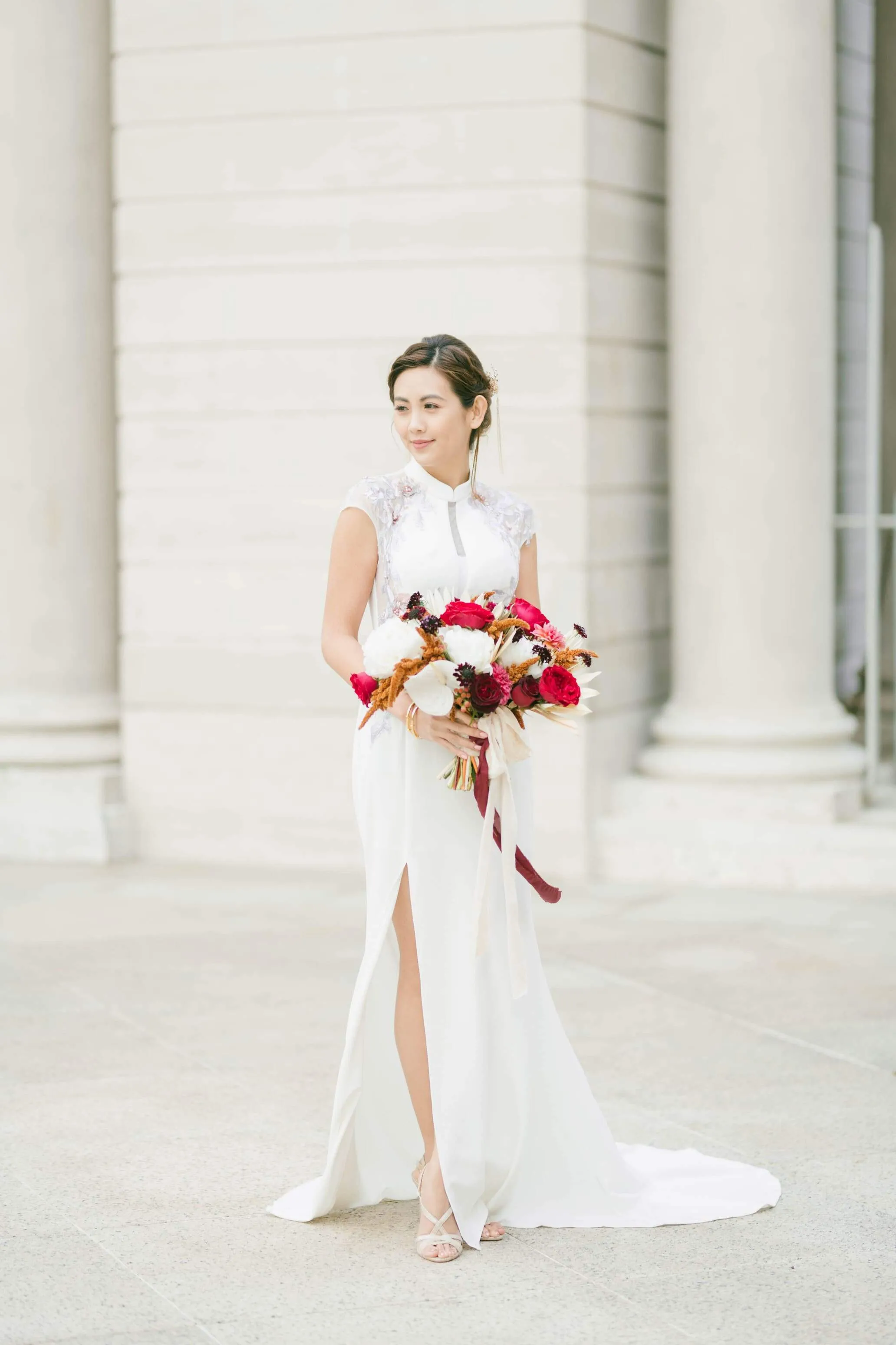 White Marilyn Dress | Modern Chinese Wedding Dress