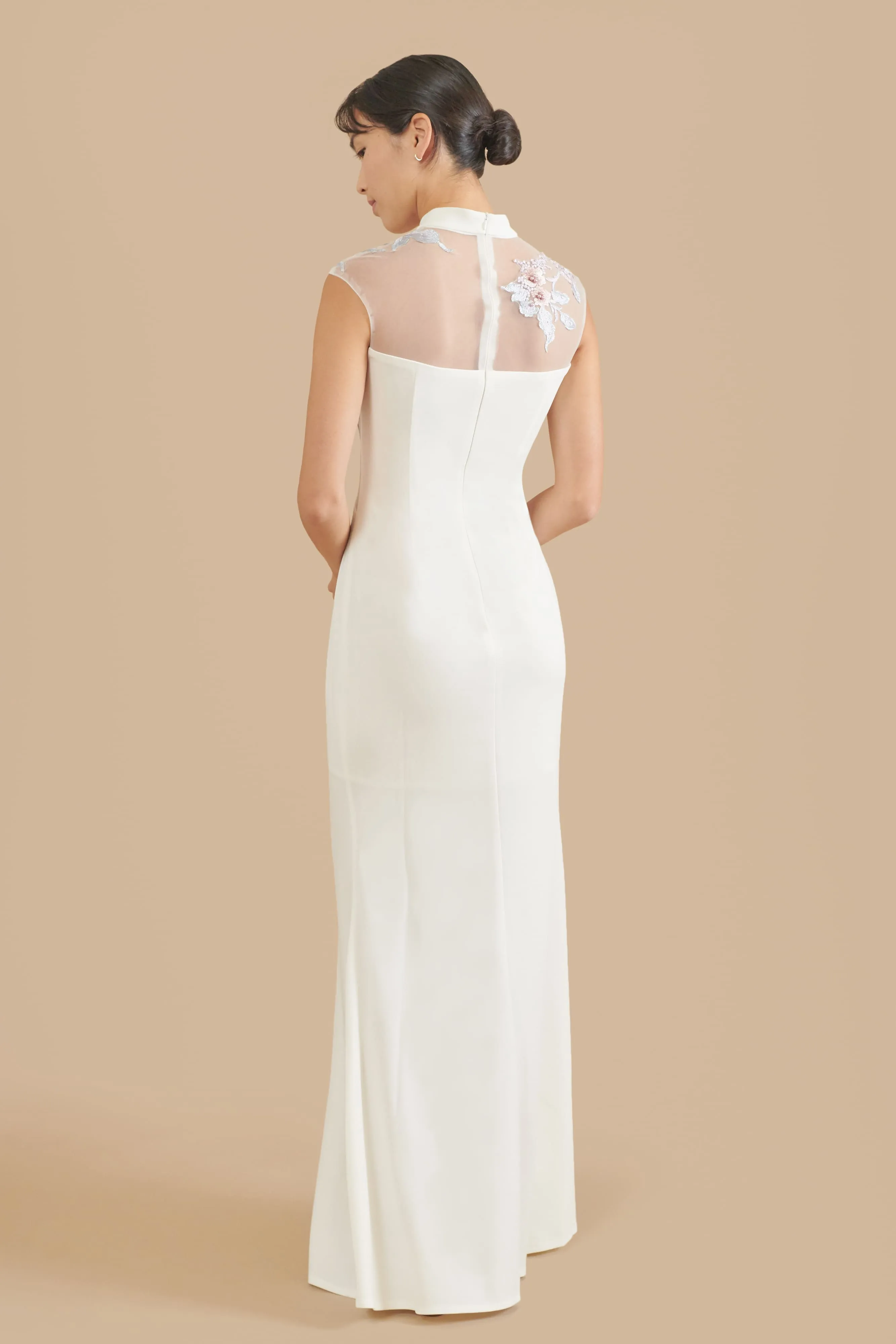 White Marilyn Dress | Modern Chinese Wedding Dress