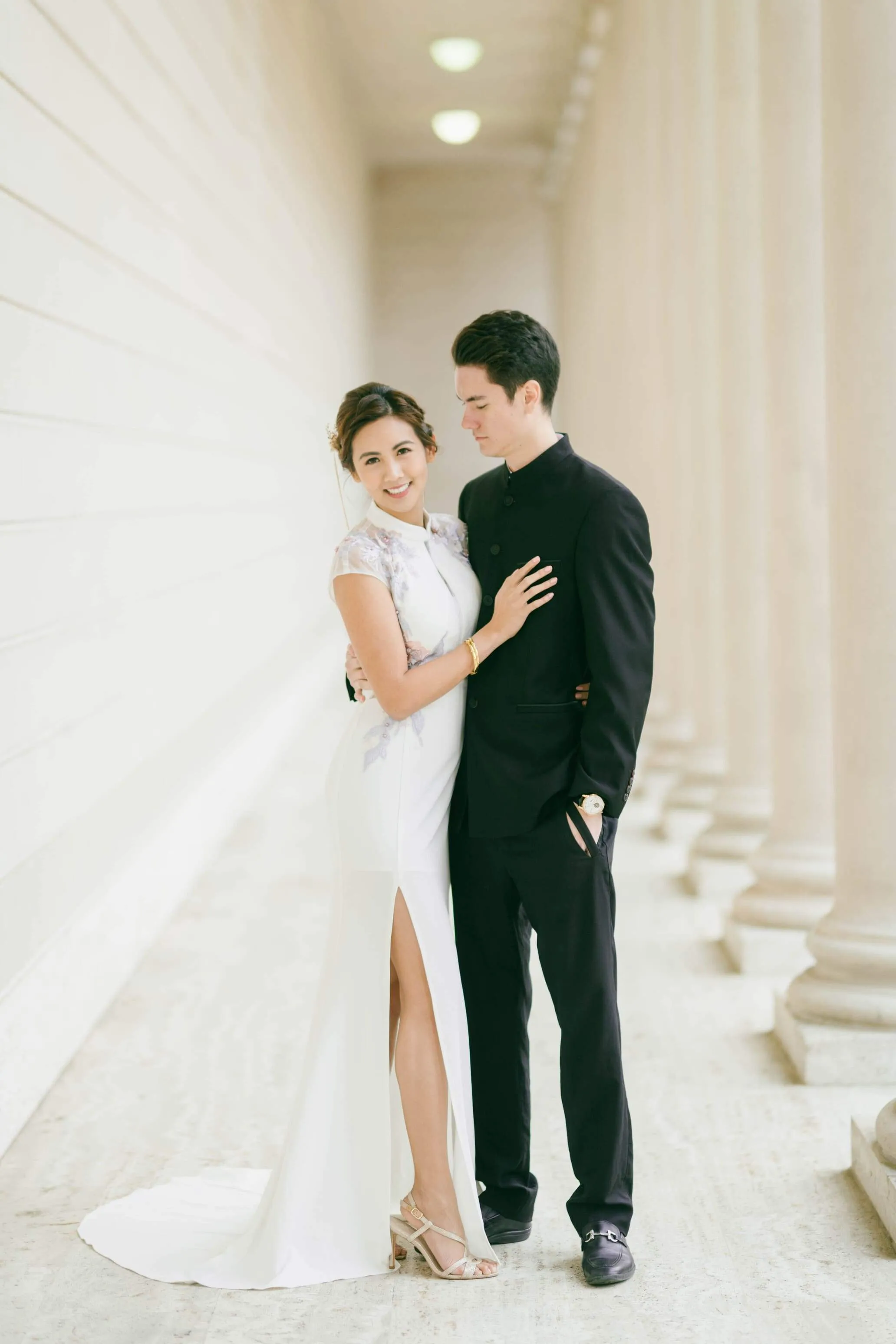 White Marilyn Dress | Modern Chinese Wedding Dress