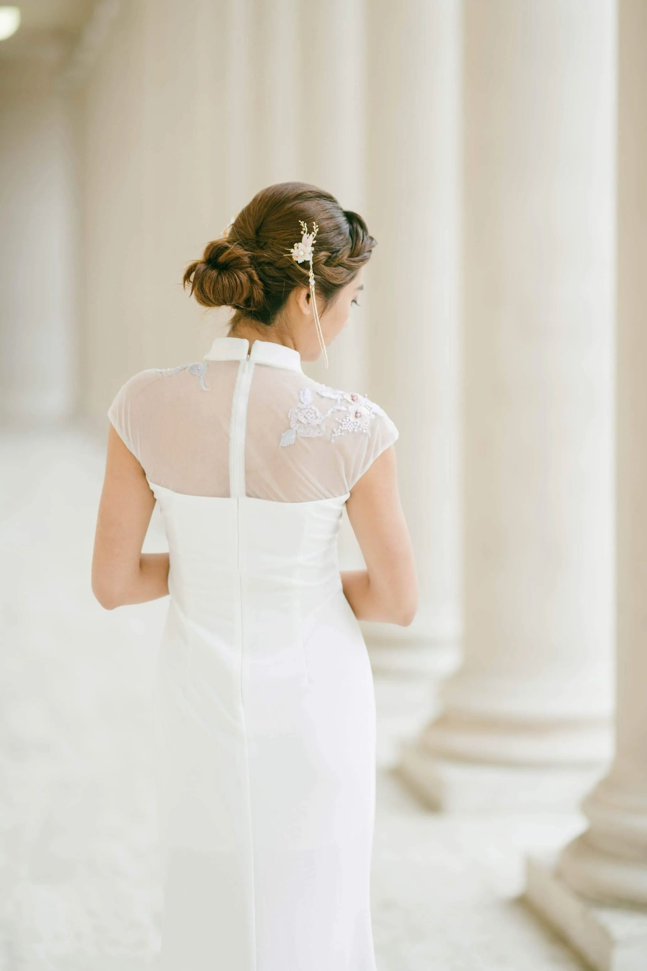 White Marilyn Dress | Modern Chinese Wedding Dress