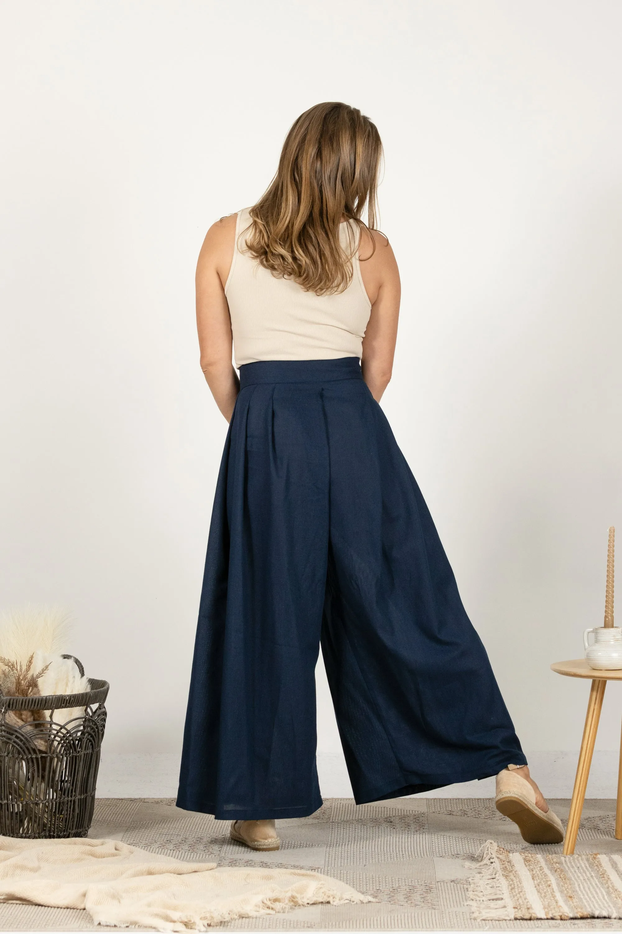Wide Leg Linen Pants